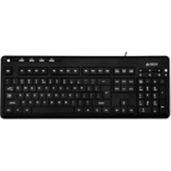 A4Tech LED Backlight Keyboard- USB- US layout- with blue backlight KD ...